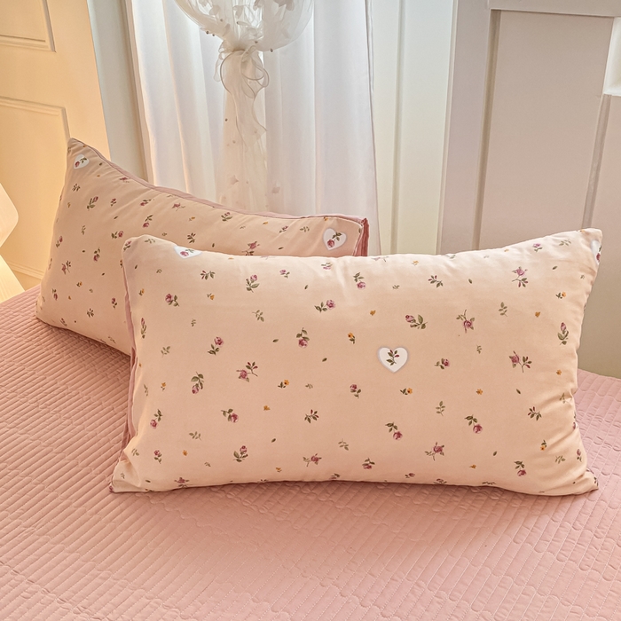 91家纺网 家纺一手货源 找家纺 2025新款针织双层纱夏被床盖四件套单夏被单床盖单品 莫奈花园