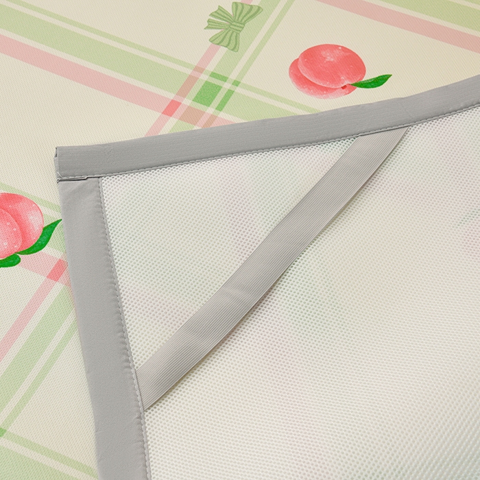 91家纺网 家纺一手货源 找家纺 简一 2025新款A类碳光印花数码冰丝凉席系列-床单款 水蜜桃-绿