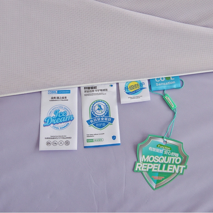 91家纺网 家纺一手货源 找家纺 梦恬佳 2025新款凉感驱蚊夏凉被 丁香紫