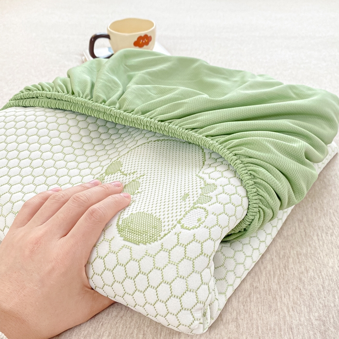 91家纺网 家纺一手货源 找家纺 春寻家纺 2025新款冰豆豆冰丝凉席-卡皮巴拉系列 床笠款-卡皮巴拉-绿