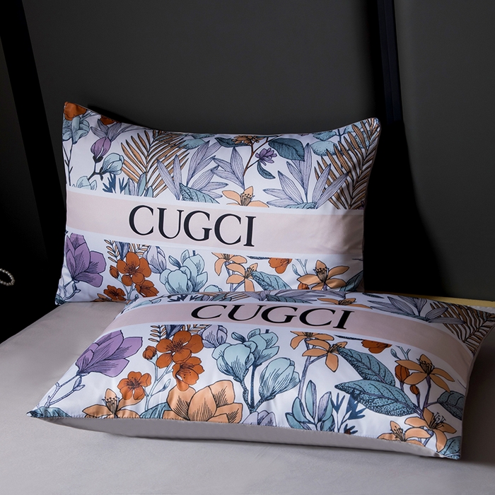 91家纺网 家纺一手货源 找家纺 爵仕家纺 2025新款轻奢潮牌水洗真丝四件套 古家花园