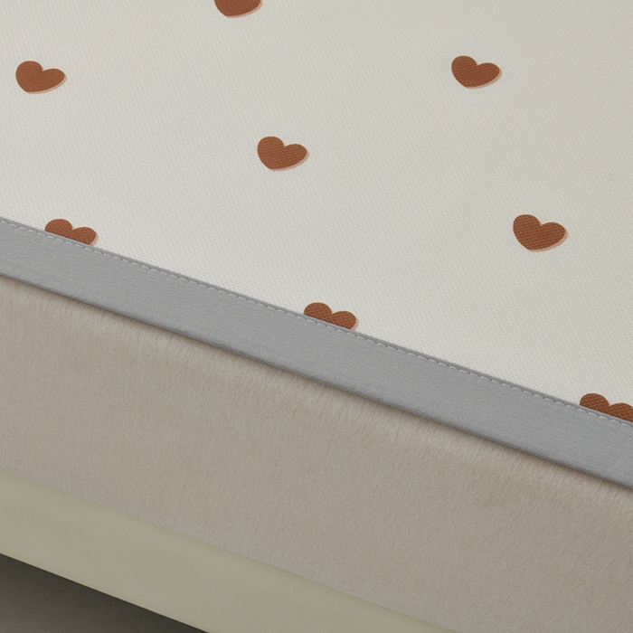 91家纺网 家纺一手货源 找家纺 简一 2025新款A类碳光印花数码冰丝凉席系列-床单款 满心欢喜