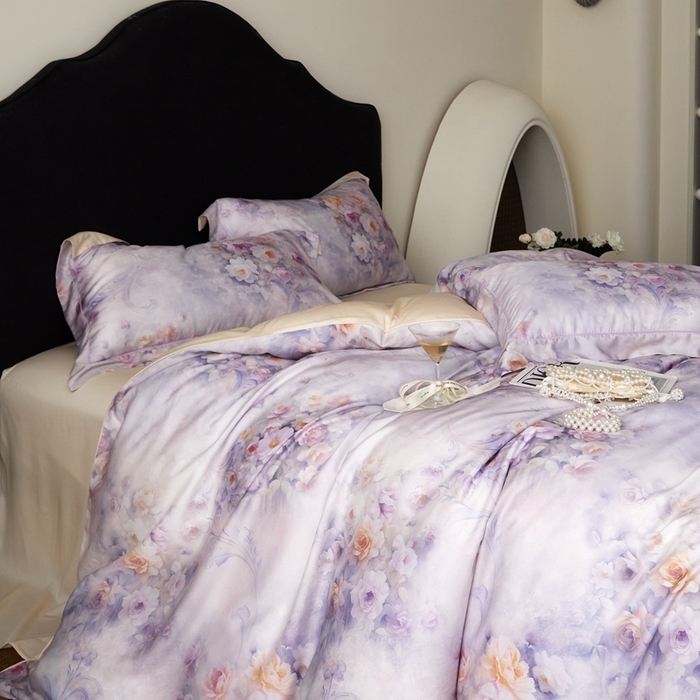 91家纺网 家纺一手货源 找家纺 （总）金奇达家纺 2025新款竹玉清丝四件套-雅韵【标准号全网控价（折后券后）不低于元228元】