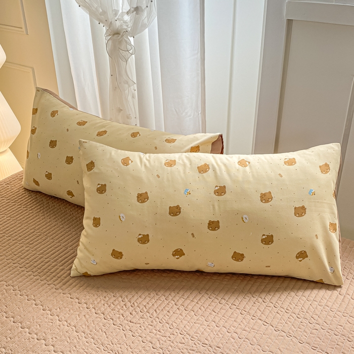 91家纺网 家纺一手货源 找家纺 2025新款针织双层纱夏被床盖四件套单夏被单床盖单品 曲奇饼干