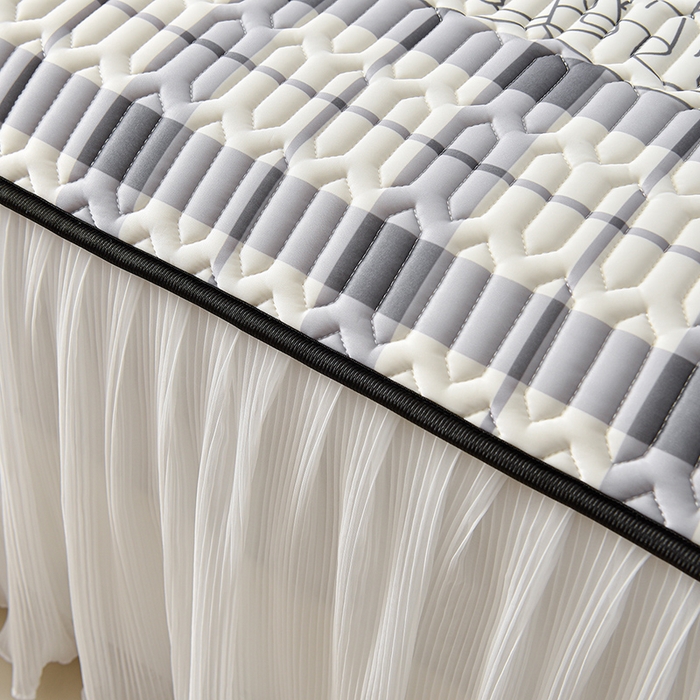 91家纺网 家纺一手货源 找家纺 炫拼家纺 2025新款凉感丝印花床裙款乳胶凉席三件套 玛丽狗