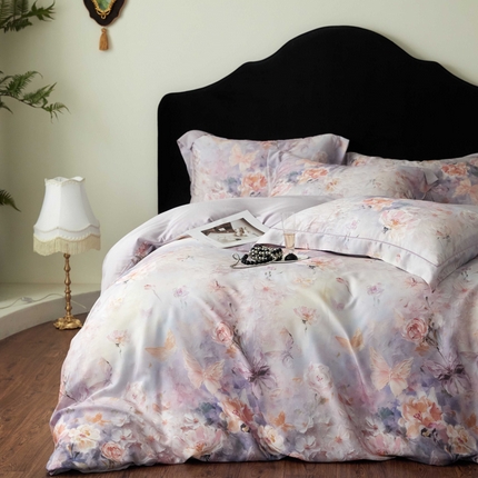 91家纺网 家纺一手货源 找家纺 （总）金奇达家纺 2025新款竹玉清丝四件套-雅韵【标准号全网控价（折后券后）不低于元228元】