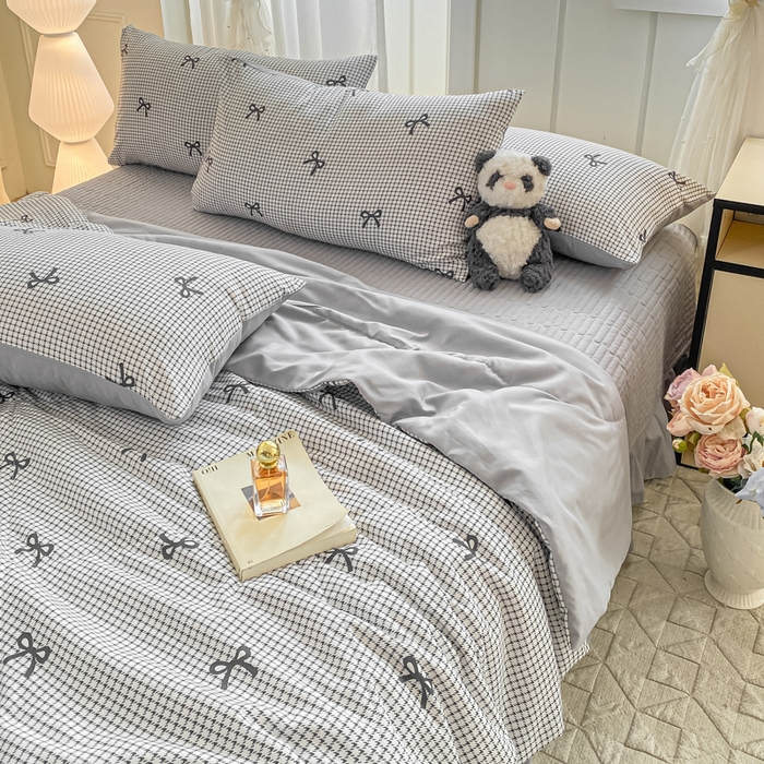 91家纺网 家纺一手货源 找家纺 （总）2025新款针织双层纱夏被床盖四件套单夏被单床盖单品