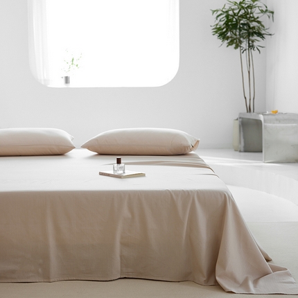 2025新款A类40S全棉糯感大雁纹提花单品床单 月光灰