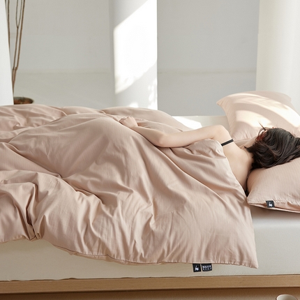 2025新款A类40S全棉糯感大雁纹提花单品被套 月光灰