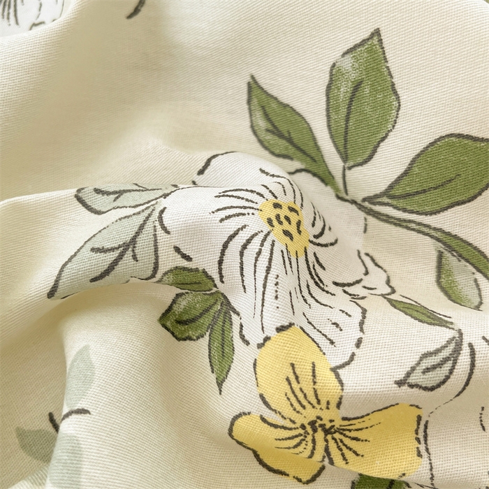 91家纺网 家纺一手货源 找家纺 宝士康家纺 2025新款10A抗菌全棉印花床笠 花香雪