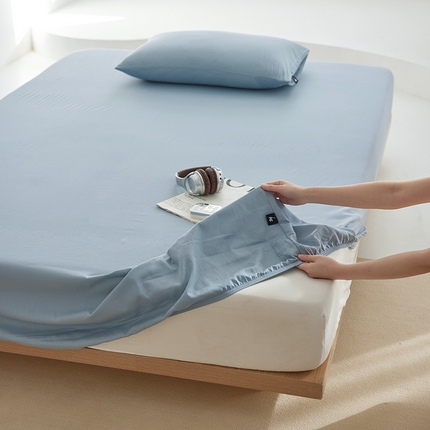 91家纺网 家纺一手货源 找家纺 （总）2025新款A类40S全棉糯感大雁纹提花单品床笠