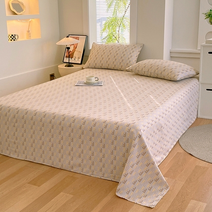 （总）爱彼家纺 2025新款古艺原棉老粗布床单凉席-系列一