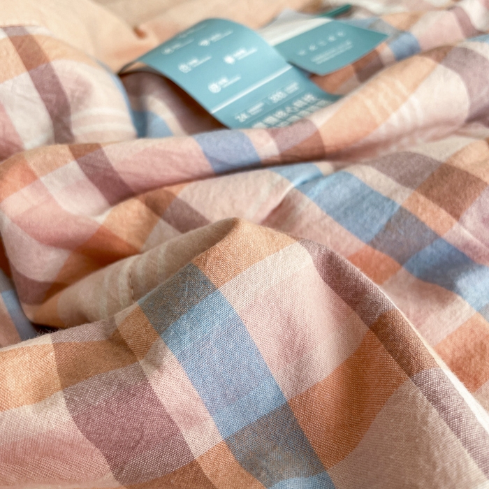 91家纺网 家纺一手货源 找家纺 宝士康家纺 2025新款10A抗菌无印风夏被 被子被芯 英伦粉