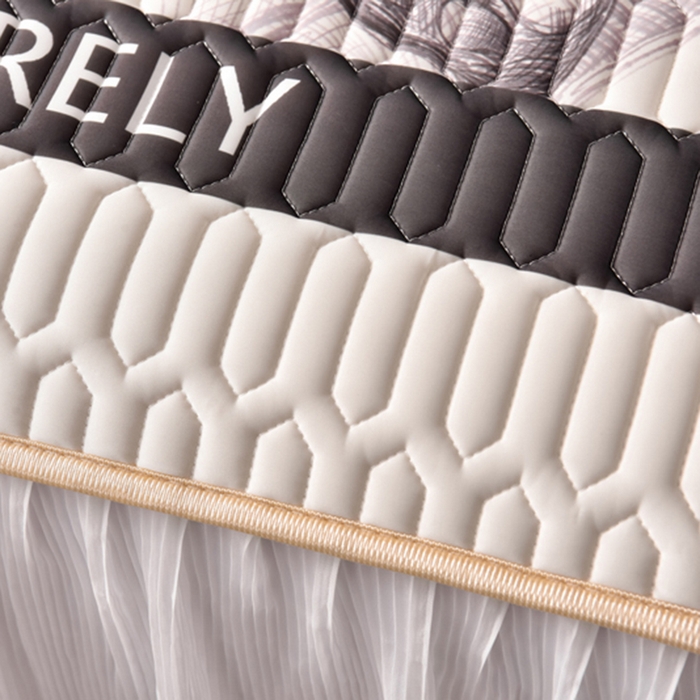 91家纺网 家纺一手货源 找家纺 炫拼家纺 2025新款凉感丝印花床裙款乳胶凉席三件套 梦幻蝶