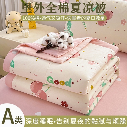 91家纺网 家纺一手货源 找家纺 （总）思雅庭 2025新款里外全棉夏被新疆棉花夏凉被空调被