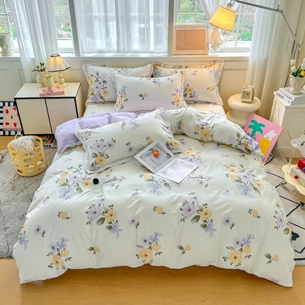 91家纺网 家纺一手货源 找家纺 （总）红粉佳人家纺 2025新款12868纯棉系列全棉四件套