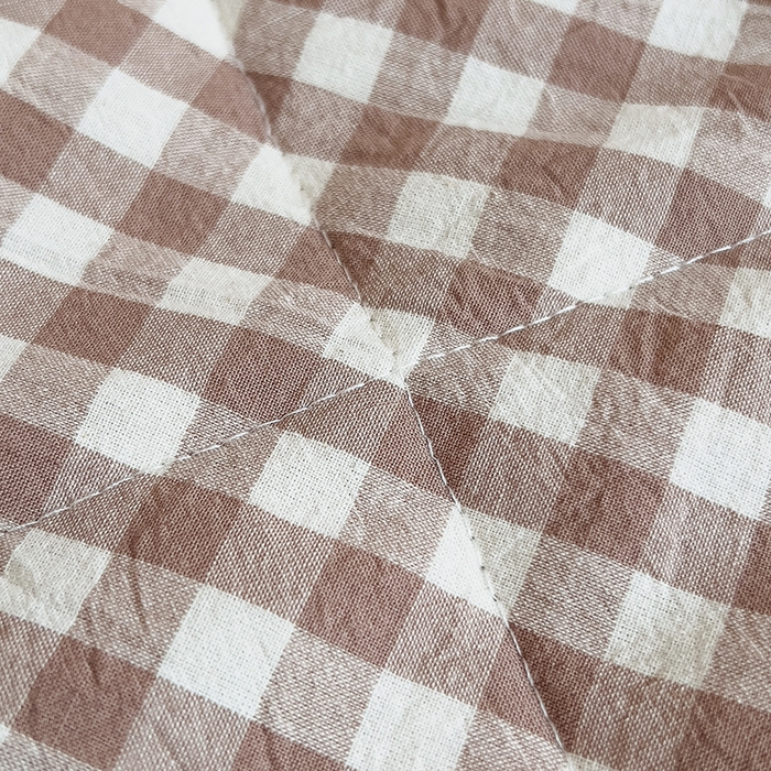 91家纺网 家纺一手货源 找家纺 宝士康家纺 2025新款10A抗菌无印风夏被 被子被芯 咖小格