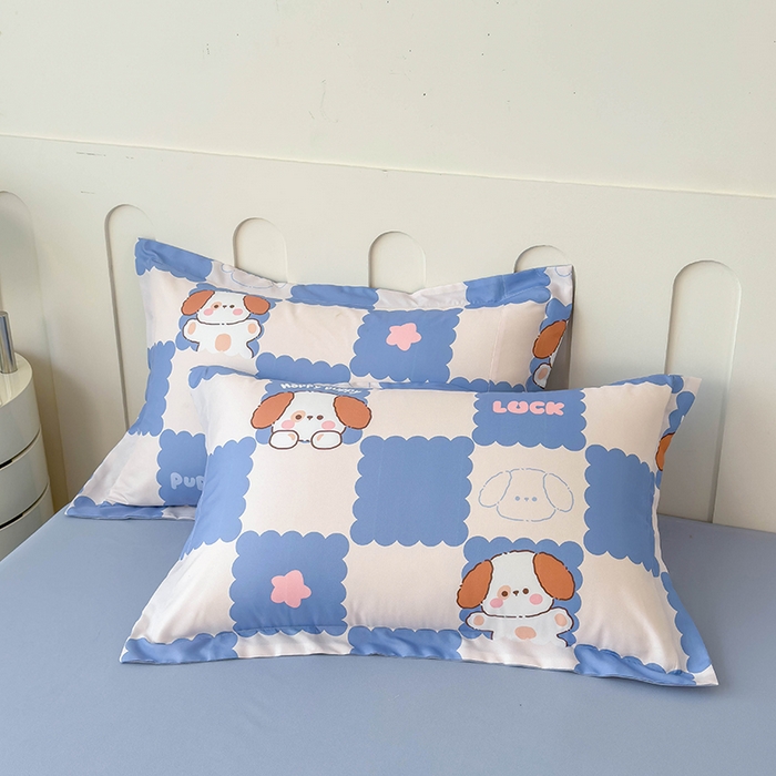 91家纺网 家纺一手货源 找家纺 宝士康家纺 2025新款10A抗菌针织夏被 嗨皮狗狗