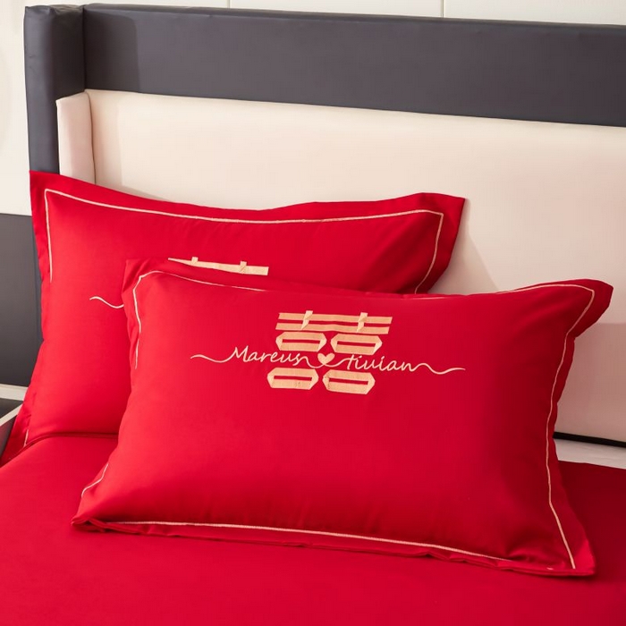 91家纺网 家纺一手货源 找家纺 三盛源 2025新款亲肤舒适不掉色枕套 比翼双飞