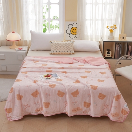 91家纺网 家纺一手货源 找家纺 （总）柏薇 2025新款冰激凌凉感丝印花夏凉被