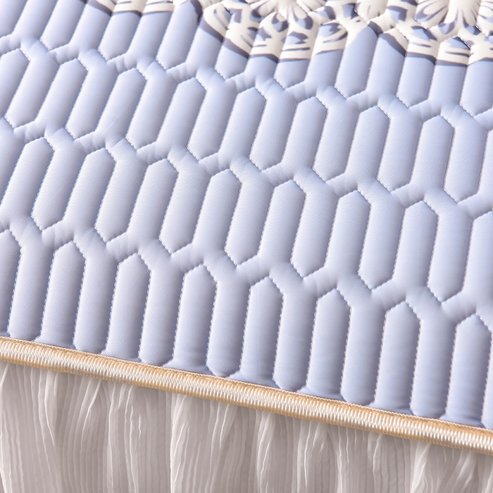 91家纺网 家纺一手货源 找家纺 炫拼家纺 2025新款凉感丝印花床裙款乳胶凉席三件套 雅典娜