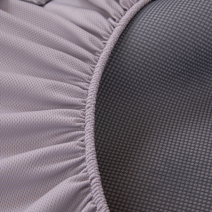 91家纺网 家纺一手货源 找家纺 凌云家纺  2025新款提花凉感冰丝席床笠款三明治凉席三件套 雪漾-灰