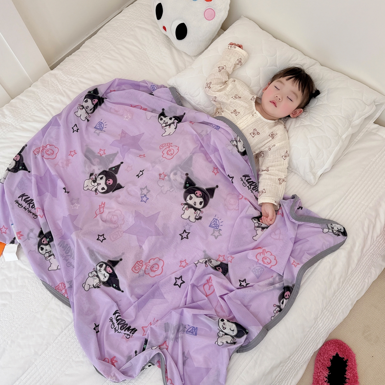 91家纺网 家纺一手货源 找家纺 兜米家居 2025新款三丽鸥夏季新品凉感毯盖毯 库洛米