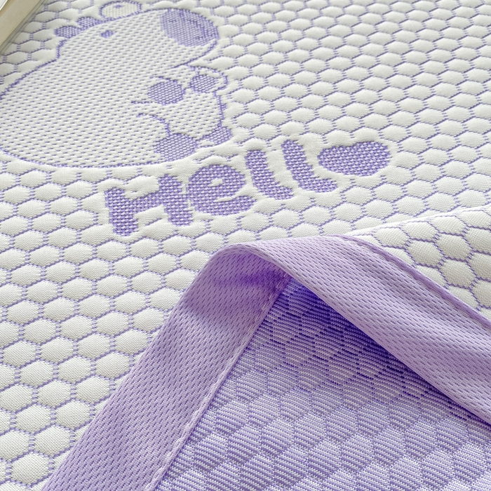91家纺网 家纺一手货源 找家纺 春寻家纺 2025新款冰豆豆冰丝凉席-卡皮巴拉系列 床单款-卡皮巴拉-紫
