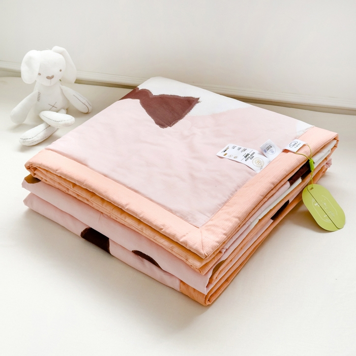 91家纺网 家纺一手货源 找家纺 曲之慕新款13372里外全棉夏被 悠米