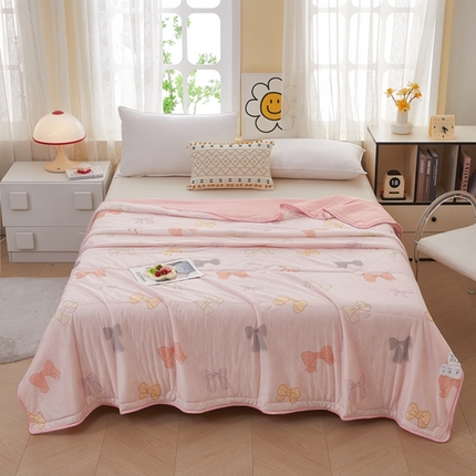 91家纺网 家纺一手货源 找家纺 （总）柏薇 2025新款冰激凌凉感丝印花夏凉被