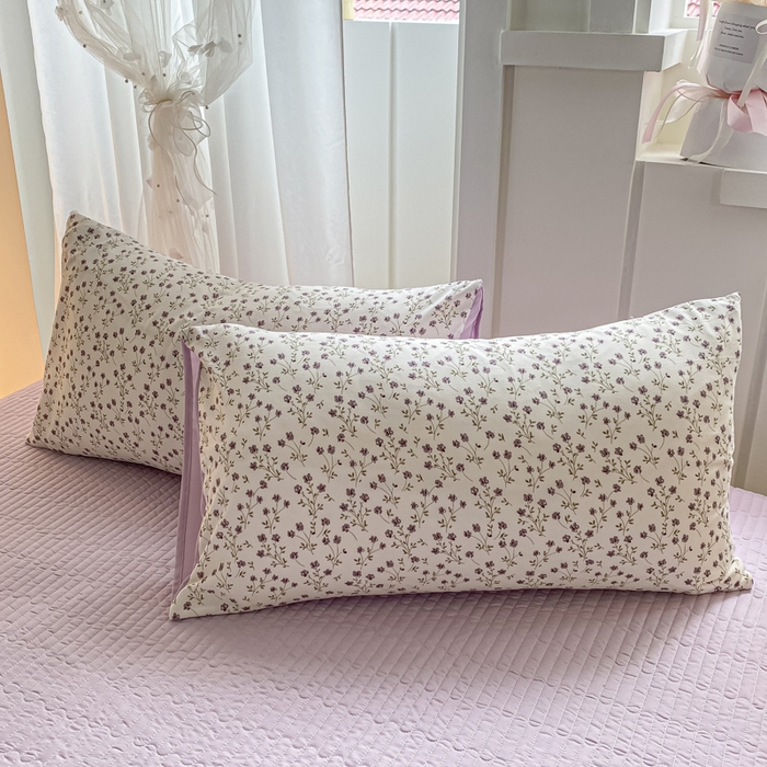 91家纺网 家纺一手货源 找家纺 2025新款针织双层纱夏被床盖四件套单夏被单床盖单品 紫罗兰