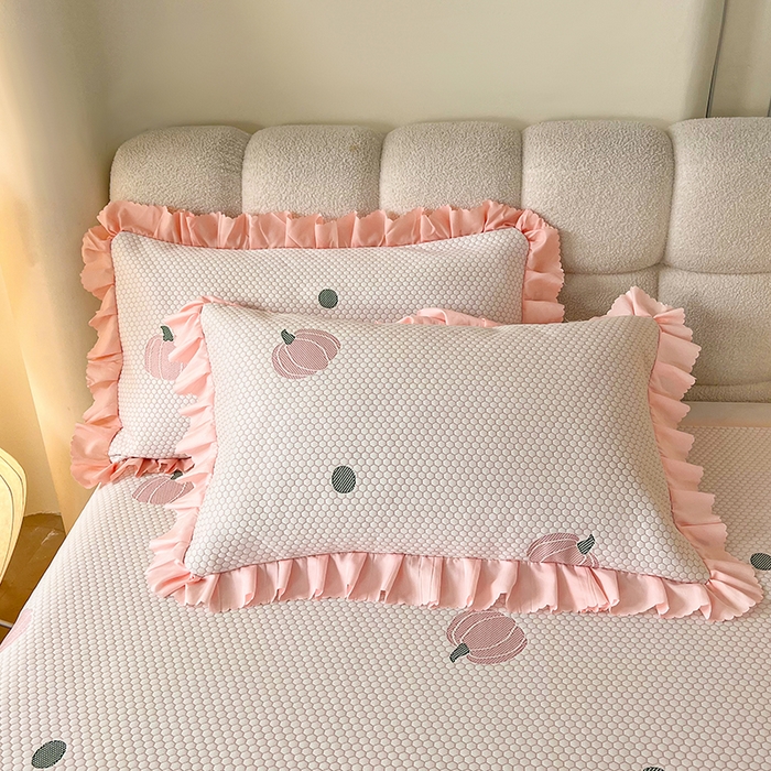 91家纺网 家纺一手货源 找家纺 （总）2025新款A类冰豆豆提花凉席床盖款