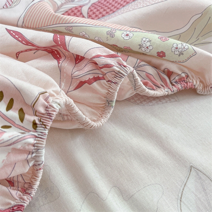 91家纺网 家纺一手货源 找家纺 （总）宝士康家纺 2025新款10A抗菌全棉印花床笠