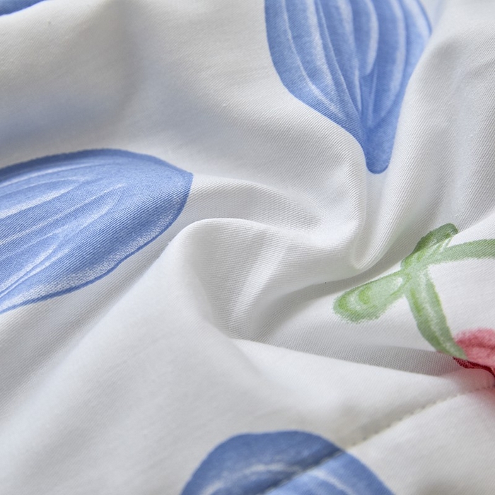 91家纺网 家纺一手货源 找家纺 宝士康家纺 2025新款10A抗菌全棉夏被四件套（床单款） 小情调