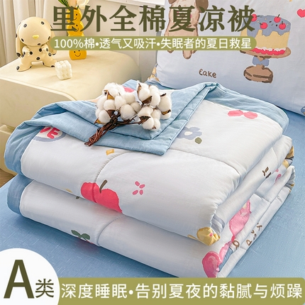 91家纺网 家纺一手货源 找家纺 （总）思雅庭 2025新款里外全棉夏被新疆棉花夏凉被空调被