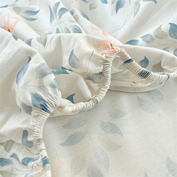 91家纺网 家纺一手货源 找家纺 宝士康家纺 2025新款10A抗菌全棉印花床笠 沁心乐园