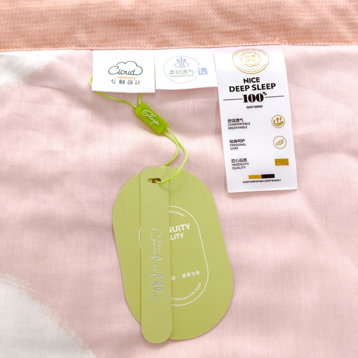 91家纺网 家纺一手货源 找家纺 曲之慕新款13372里外全棉夏被 悠米