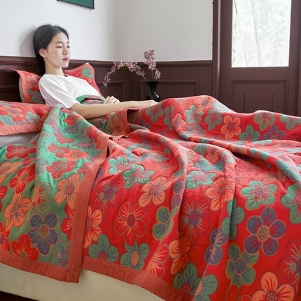 91家纺网 家纺一手货源 找家纺 （总）棠薇 2025新款60S纯棉细纱毛巾被盖毯夏凉被空调被夏被（常年备货 ）