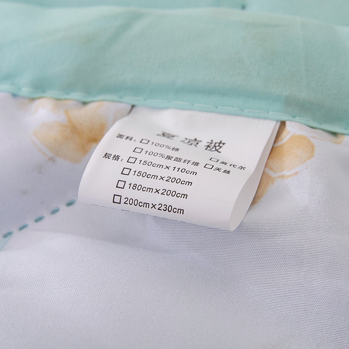 91家纺网 家纺一手货源 找家纺 富艺隆 2025新款超声波亲肤绒夏被夏凉被直播爆款超声波夏被空调被 月白清风