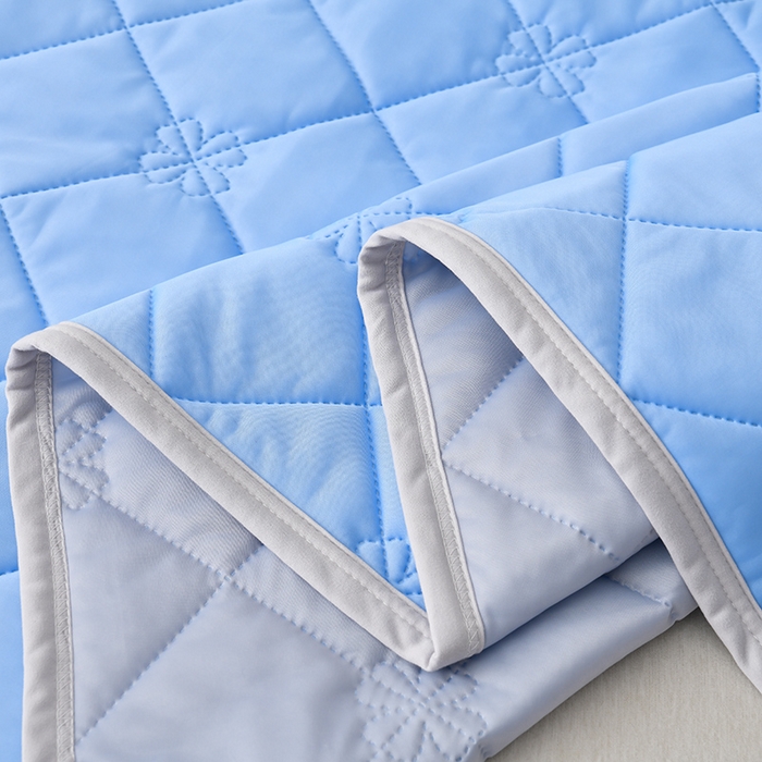 91家纺网 家纺一手货源 找家纺 眠多宝 2025新款冰激凌凉感丝纯色夏被被子被芯（跨境电商） 冰河蓝