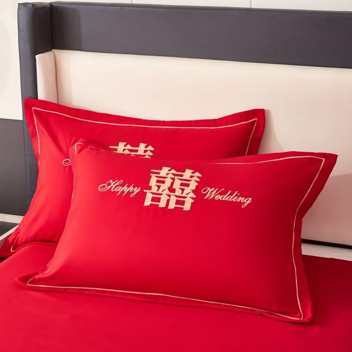 91家纺网 家纺一手货源 找家纺 三盛源 2025新款亲肤舒适不掉色枕套 龙凤呈祥