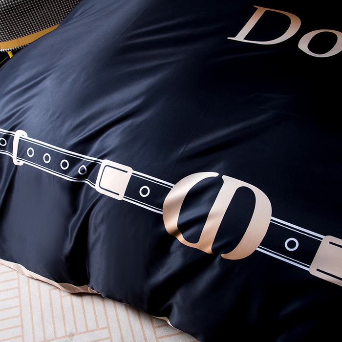 91家纺网 家纺一手货源 找家纺 爵仕家纺 2025新款轻奢潮牌水洗真丝四件套 D家