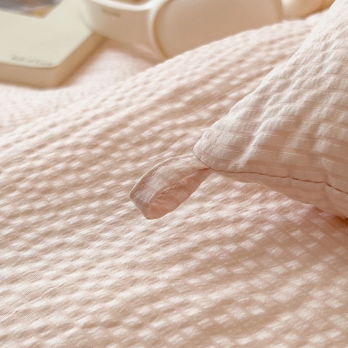 91家纺网 家纺一手货源 找家纺 宝士康家纺 2025新款加厚泡泡棉大豆冬被子被芯 拿铁慕斯