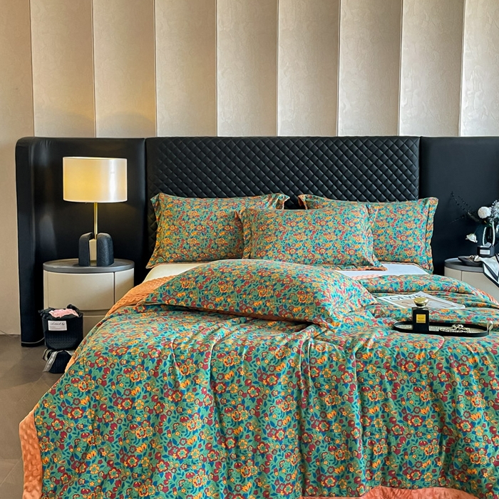 91家纺网 家纺一手货源 找家纺 宝士康家纺 2025新款10A抗菌双层纱豆豆绒夏被 艾维