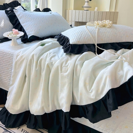 91家纺网 家纺一手货源 找家纺 （总）慕希 2025新款水洗棉花边夏被夏凉被空调被