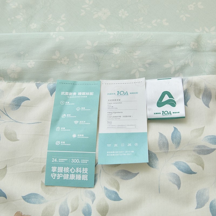 91家纺网 家纺一手货源 找家纺 宝士康家纺 2025新款10A抗菌全棉夏被 被子被芯 沁心田园