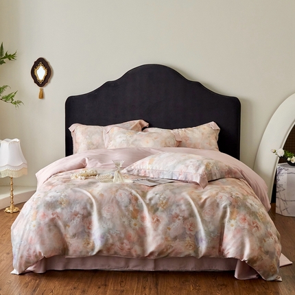 金奇达家纺 2025新款竹玉清丝四件套-雅韵【标准号全网控价（折后券后）不低于元228元】 凝香-粉玉