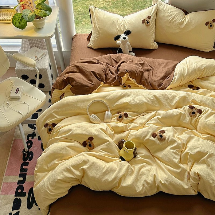 91家纺网 家纺一手货源 找家纺 （总）耀达家居 2025新款A类水洗棉毛巾绣四件套