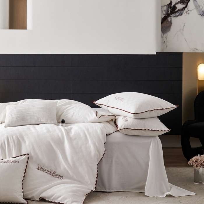 91家纺网 家纺一手货源 找家纺 苹果星家纺 2025新款全棉华夫格四件套 白