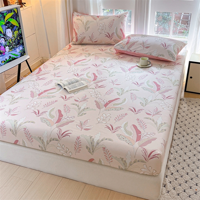 91家纺网 家纺一手货源 找家纺 （总）宝士康家纺 2025新款10A抗菌全棉印花床笠